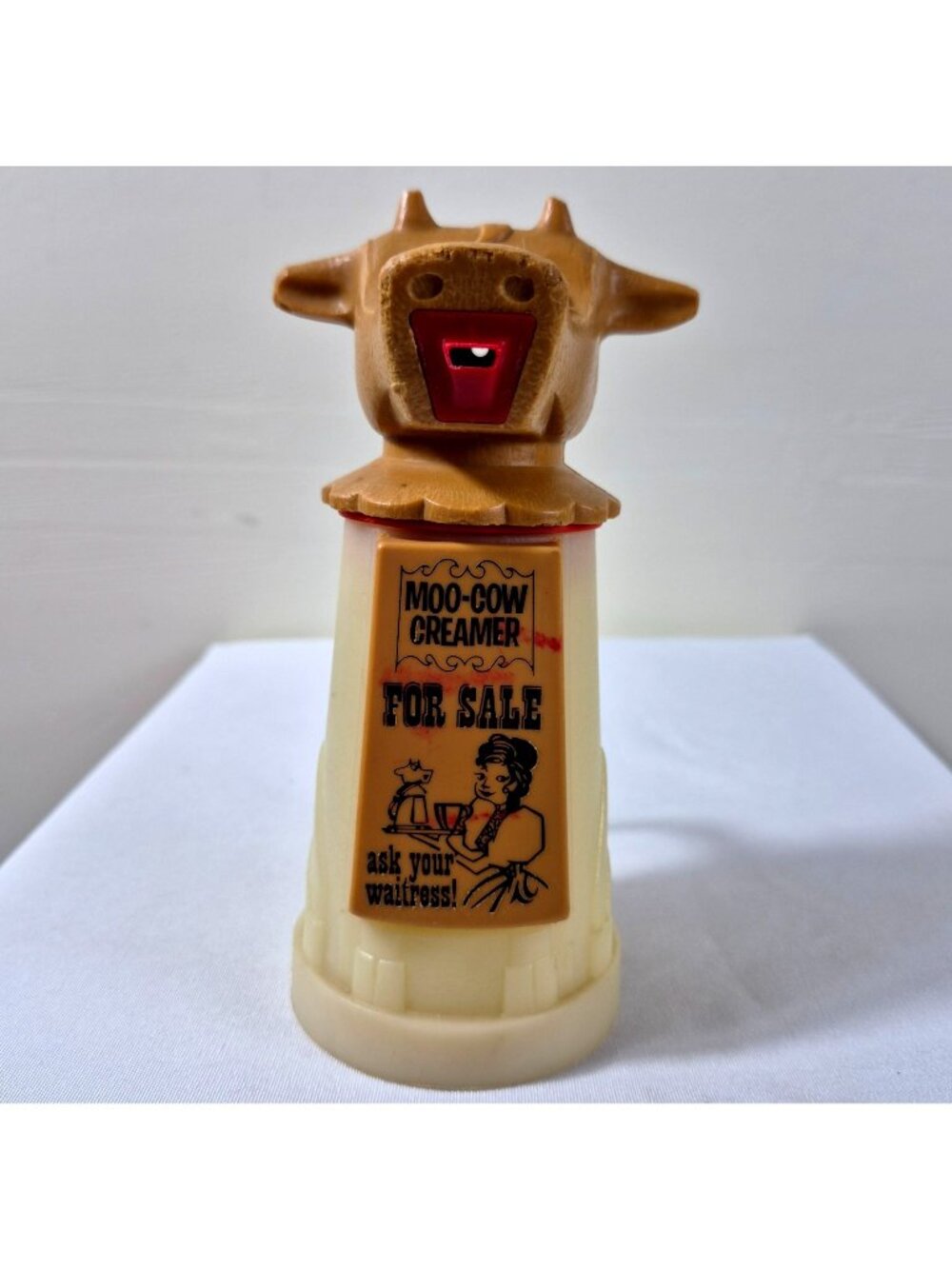 Vintage Whirley Industries Moo-Cow Creamer Dispenser Retro Kitchen Collectible